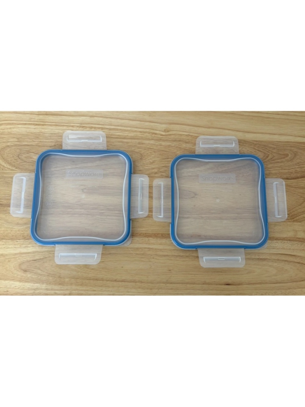 2 Snapware Pyrex Replacement Lids 6.5” Square Airtight Food Storage Covers
